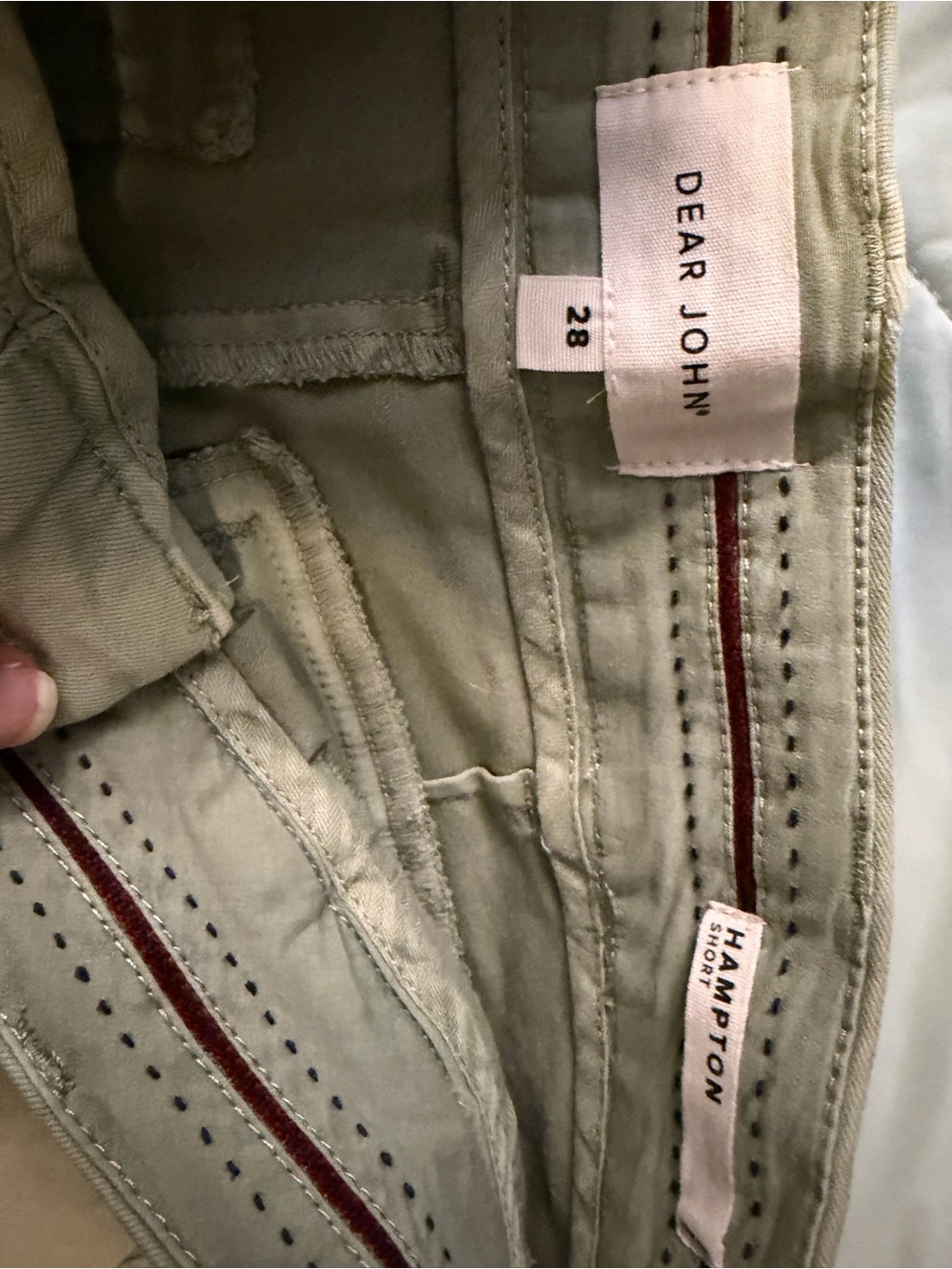Dear John Hampton Short in Sage Green